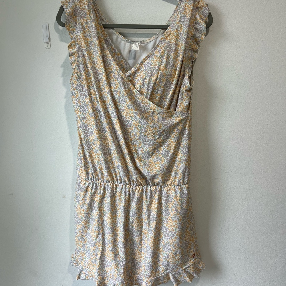 Floral Wrap Women Swim Dress